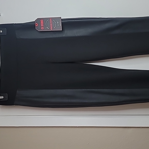 CI SONO black pants with faux leather panels - Picture 2 of 7